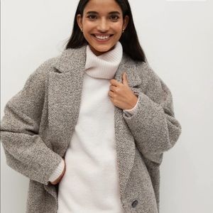 Mango 🥭 Oversized Wool Coat NWT ✨